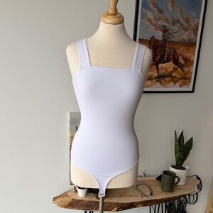 White Sleeveless Bodysuit